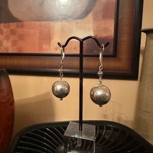 Chic Silver Drop Earrings